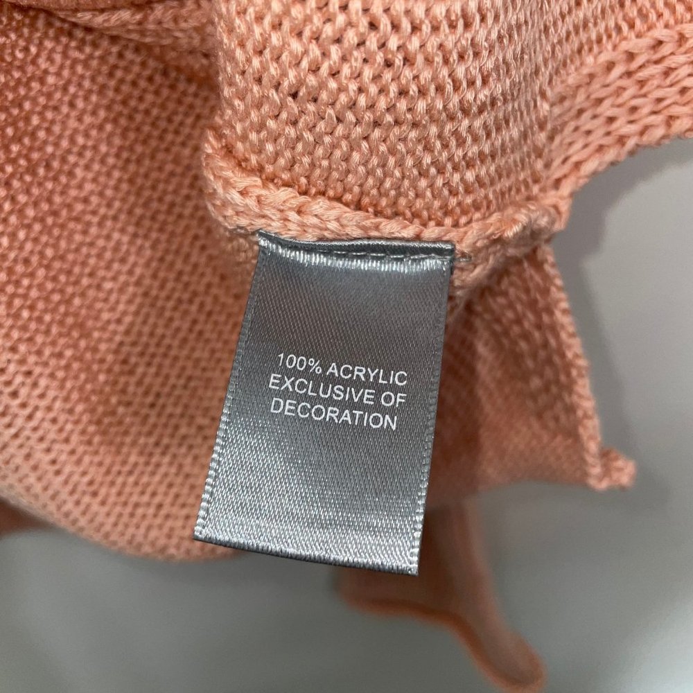 Marled Reunited Clothing Women's Size M Hello Summer Knit Sweater Coral Peach - Picture 11 of 12
